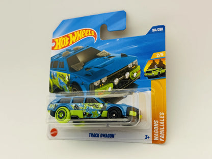 Track Dwagon Hot Wheels Wagons Familiales 1:64 Blister Niebieski – zdjęcie 3