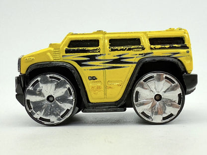 Hummer H2 Tooned, Hot Wheels 2003, Die cast, 1:64 Hot Wheels Żółty 1:64 – zdjęcie 3