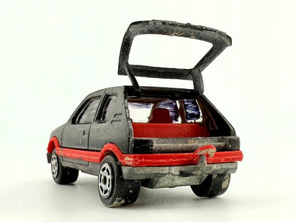 PEUGEOT 205 GTI, Majorette, Made in France, Die cast N 281, Czarny, 1:53 – zdjęcie 3