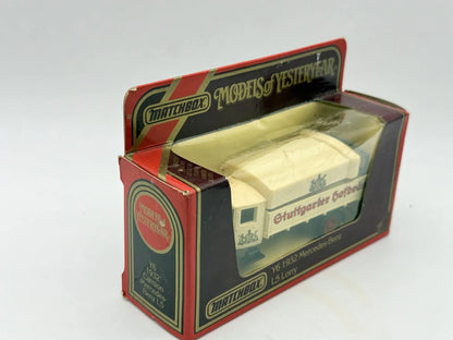 Ciężarówka 1932 MERCEDES-BENZ L5 LORRY Matchbox 1987 Kremowy 1:69 – zdjęcie 3