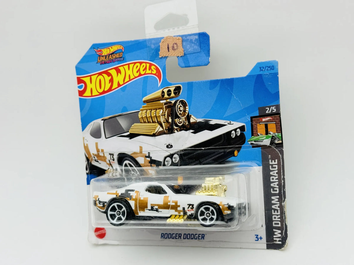 Rodger Dodger Hot Wheels 2023 HW Dream Garage 1:64 73 Blister Biały – zdjęcie 3