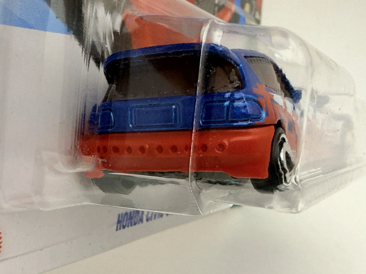 HONDA CIVIC CUSTOM Hw Reverse Rake Hot Wheels 2025 Niebieski 1:64 – zdjęcie 3