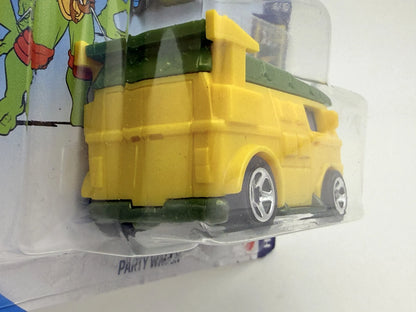 PARTY WAGON Ninja Turtles Hot Wheels 2020 Żółty 1:64 Protektor – zdjęcie 3