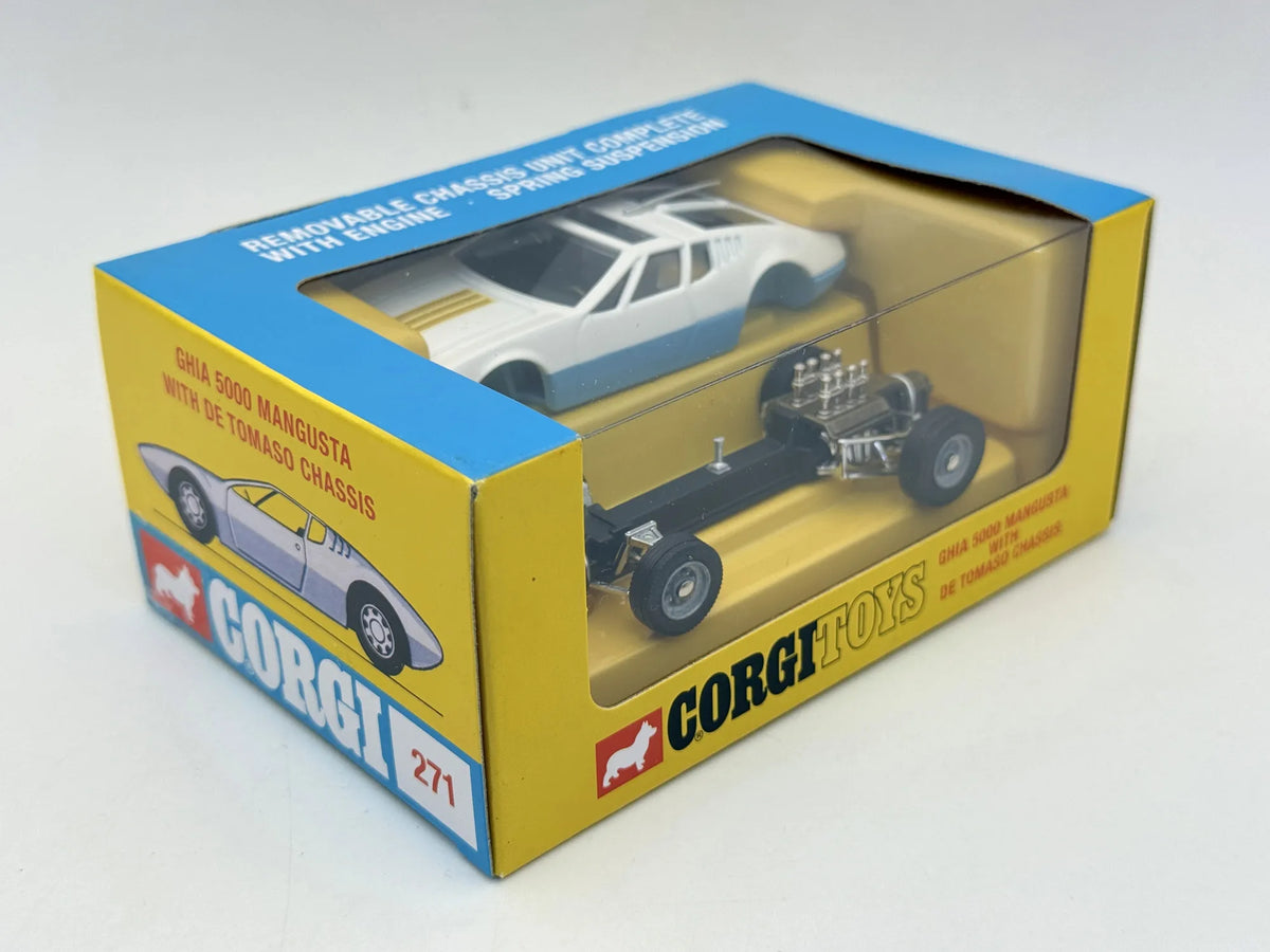 GHIA 5000 MANGUSTA (1969) Corgi Biały 1:43 – zdjęcie 3