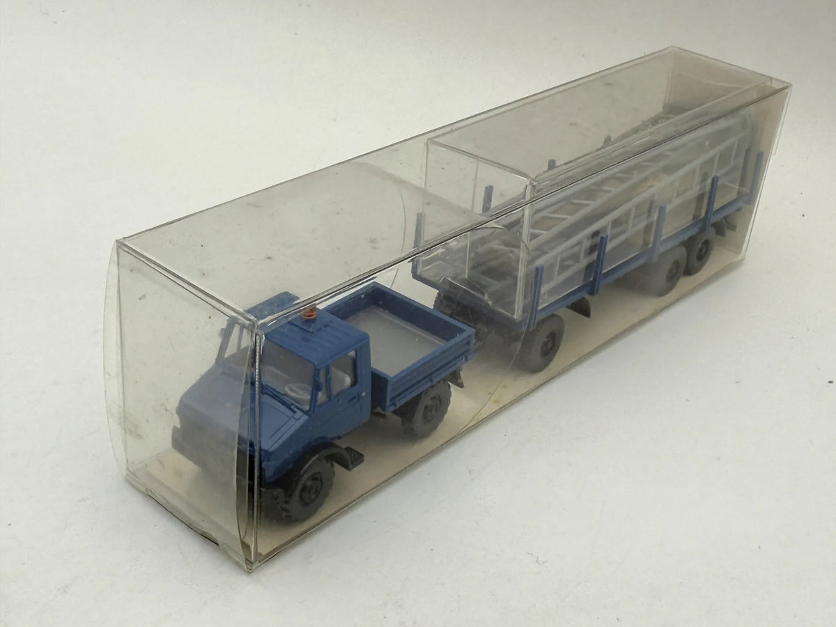Ciężarówka Mercedes Unimog U 1700 Wiking Niebieski 1:87 Made in W. Germany – zdjęcie 3