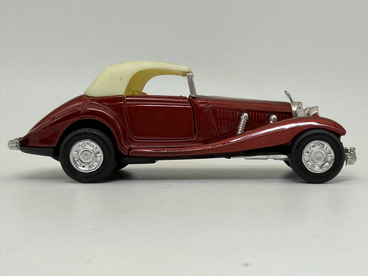 MERCEDES-BENZ 500K CABRIOLET, Yatming, Die cast NO.8502, Bordowy, 1:43 – zdjęcie 3