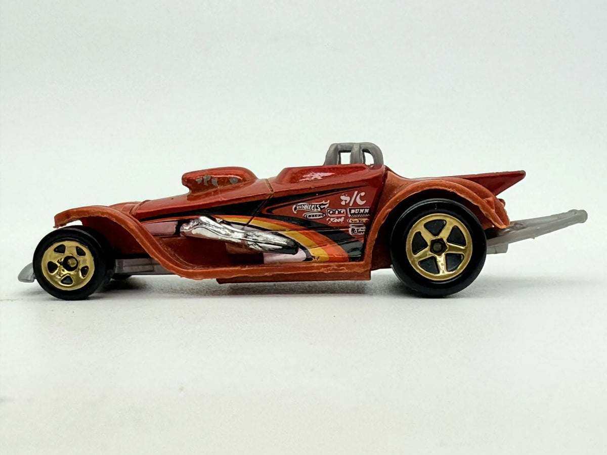 Super Comp Dragster Hot Wheels 1997 1:64 Miedziany – zdjęcie 3