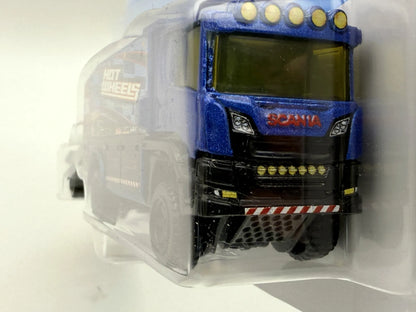SCANIA RALLY TRUCK, Hot Wheels 2025, HYT56 JMK06, Granatowy, 1:64, Resoraki – zdjęcie 3