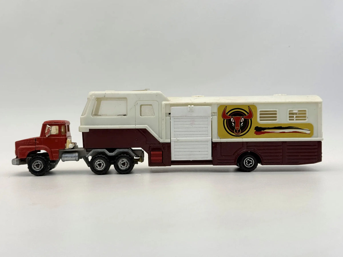Ciężarówka Koniowóz Naczepowy Majorette 1980 1:60 Made in France – zdjęcie 3