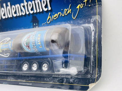 Ciężarówka z butelką Piwa Grell 1:87 Niebieski Promocyjny Veldensteiner – zdjęcie 3