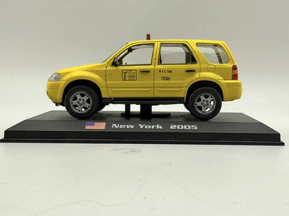FORD ESCAPE HYBRID NEW YORK TAXI 2005, AmerCom 2005, Żółty, 1:43, Resoraki – zdjęcie 3