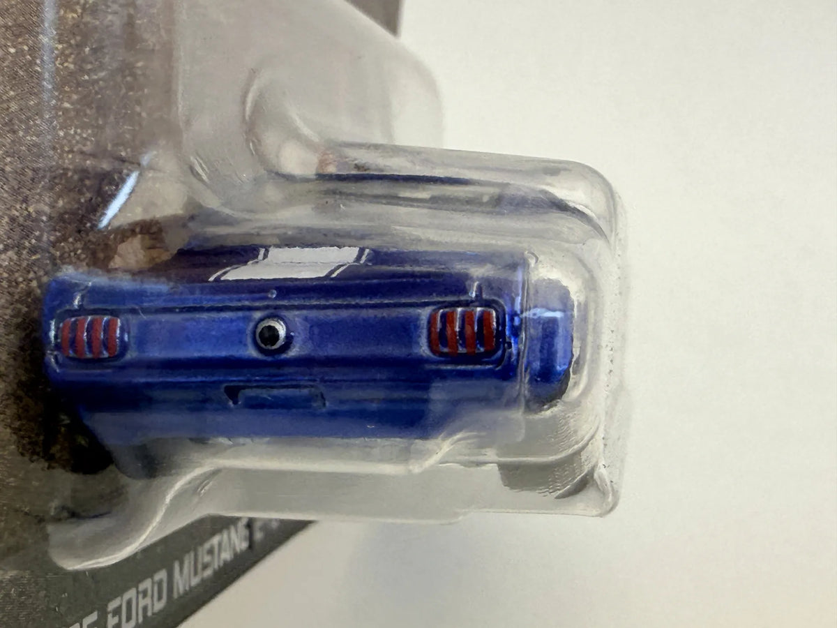 '65 Ford Mustang 2+2 Fastback SILVER Hot Wheels 2024 Niebieski 1:64 2xMetal – zdjęcie 3