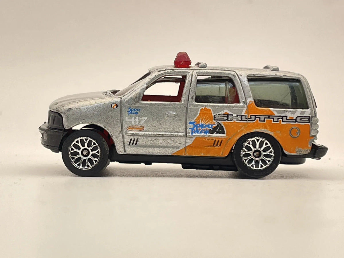 FORD EXPEDITION, Matchbox 1998, Resoraki, Die cast, Srebrny 1:68 – zdjęcie 3