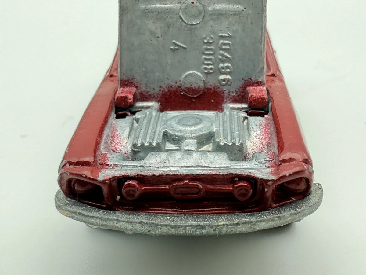 1968 CUSTOM MUSTANG, Hot Wheels 2002, Metal Metal, Die cast, Czerwony, 1:64 – zdjęcie 3