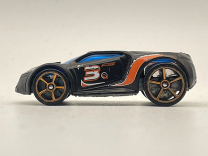 ULTRA RAGE, Hot Wheels 2007, Resoraki, Die cast E12, Czarny, 1:64 – zdjęcie 3