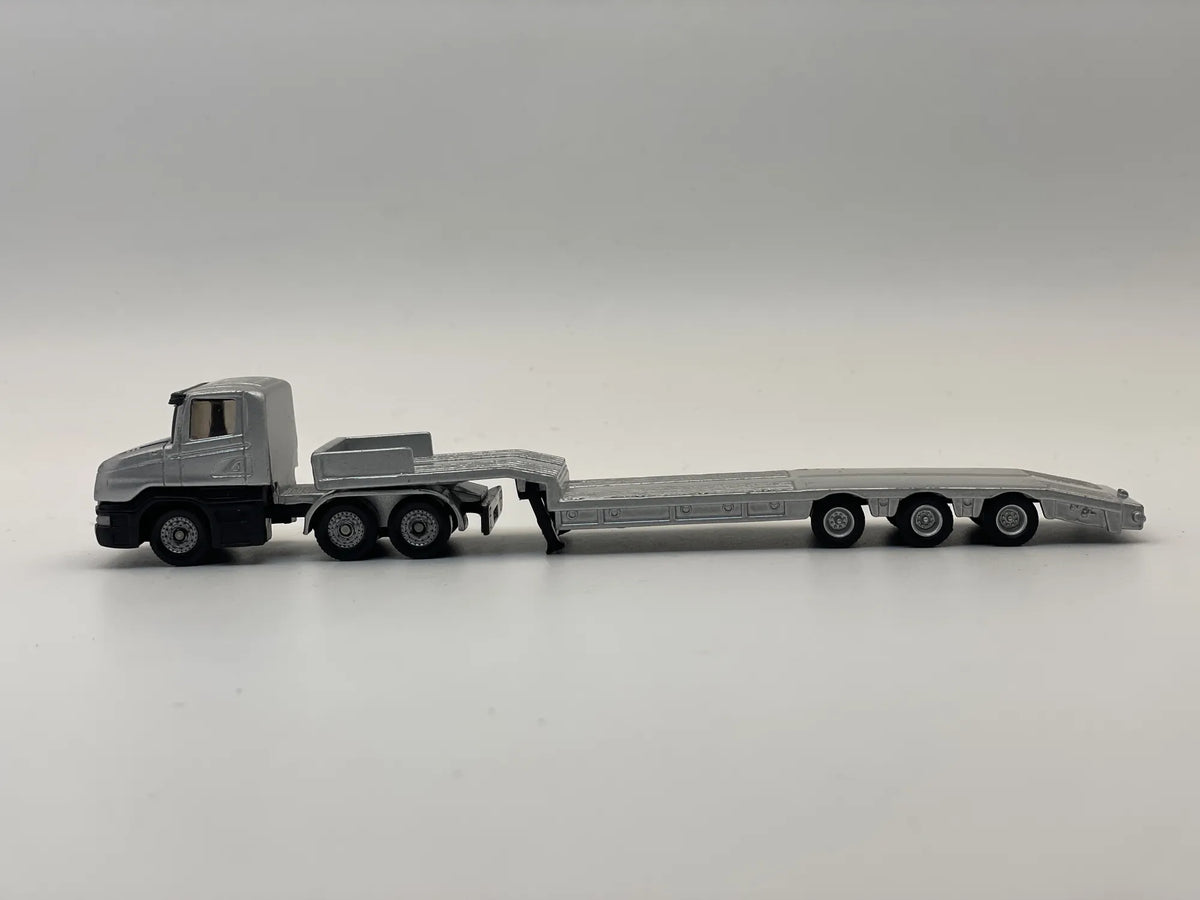 CIĘŻARÓWKA Z NACZEPĄ, LAWETA, Siku, Die cast 161000002, Srebrny, 1:87 – zdjęcie 3