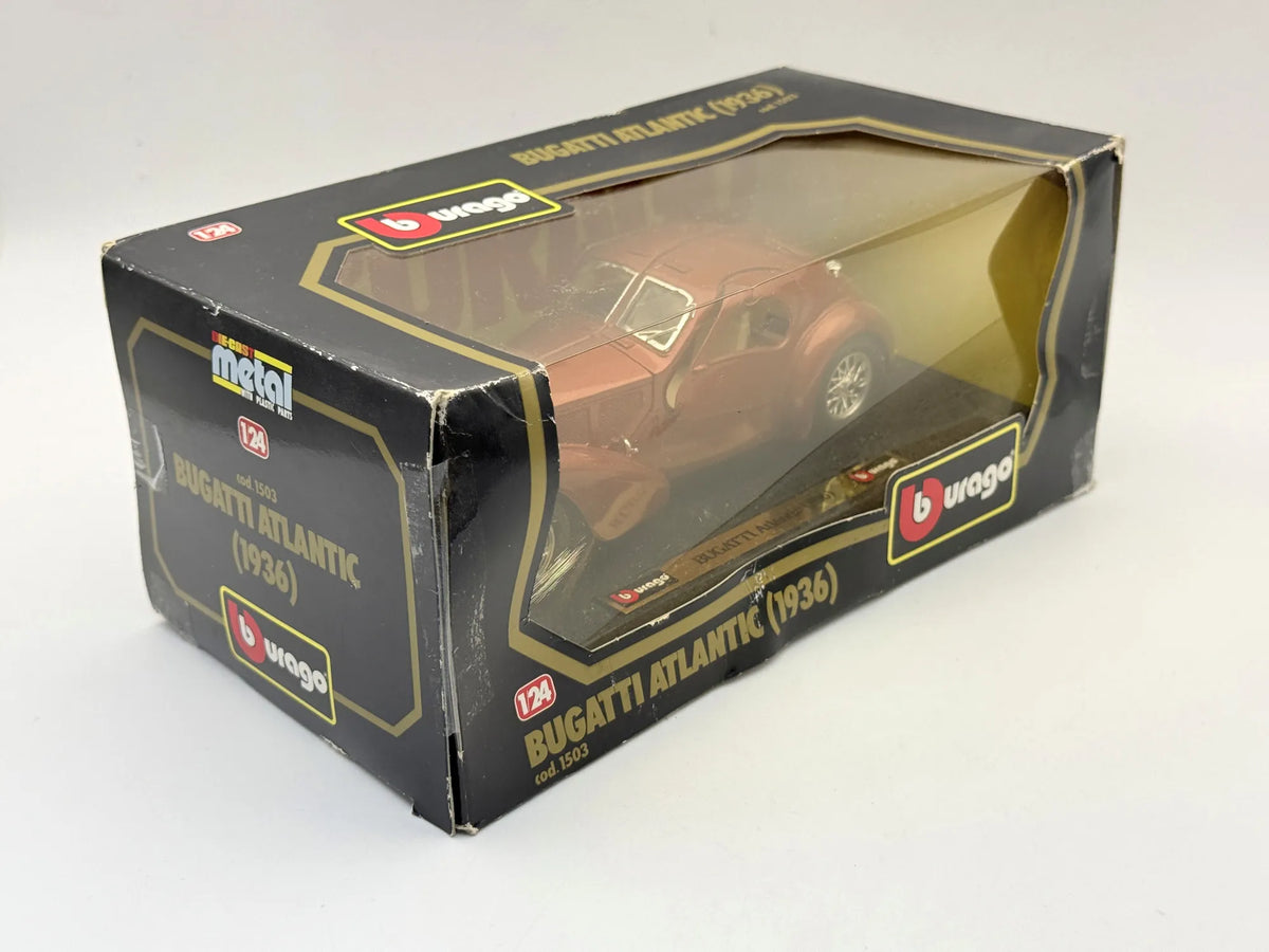 BUGATTI ATLANTIC (1936) Bburago Miedziany 1:24 Made in Italy – zdjęcie 3