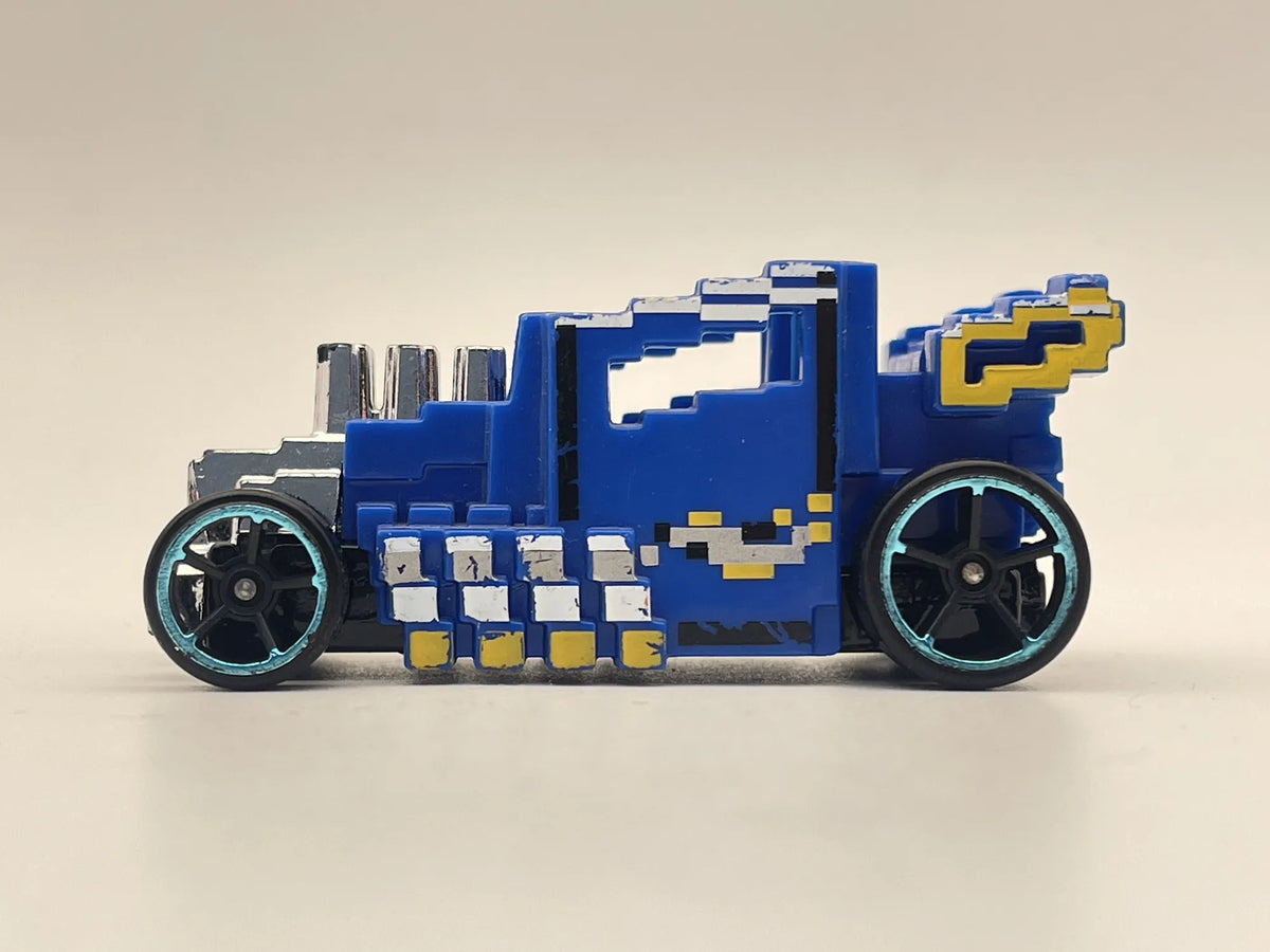 PIXEL SHAKER, Hot Wheels 2019, Die cast GHB76, Niebieski, 1:64, Resoraki – zdjęcie 3