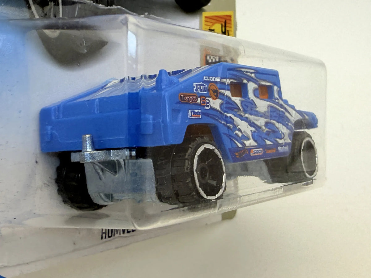 Humvee Baja Blazers Wojsko Hot Wheels 2017 Niebieski 1:64 – zdjęcie 3