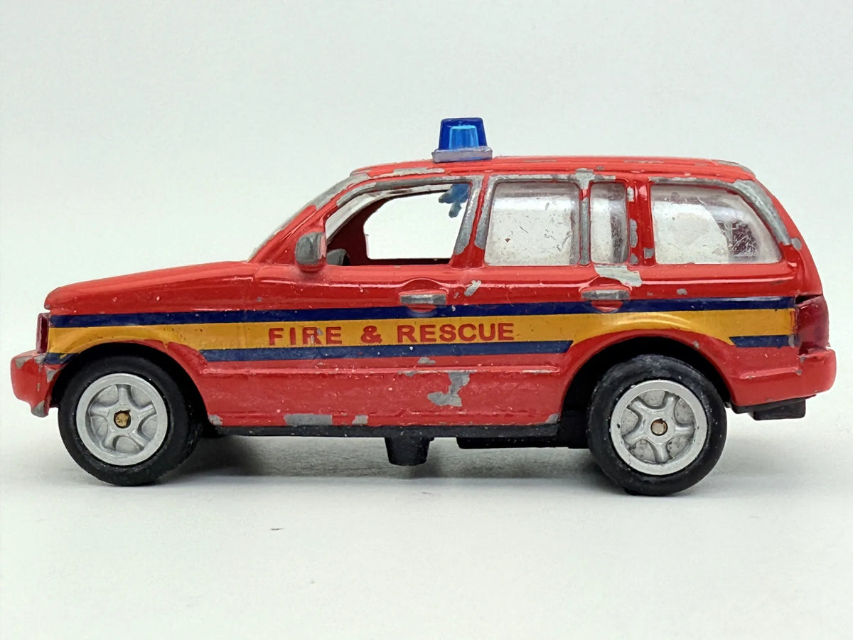 Suv jak Range Rover, Straż Pożarna, HTI Teamsterz, Resoraki, die cast, 1:60 – zdjęcie 3