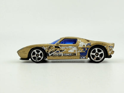 2005 FORD GT, Matchbox 2004, Die cast MB671, Złoty, 1:64, Resoraki – zdjęcie 3