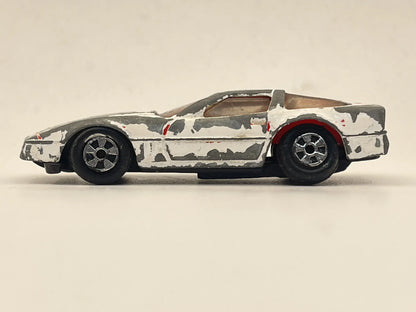 CORVETTE 1983, Spupucannely Roquctions, ERTL, Die cast 624G, Biały, 1:64 – zdjęcie 3