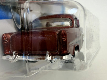 '55 CHEVY BEL AIR Mainline Hot Wheels 2022 Czerwony 1:64 – zdjęcie 3
