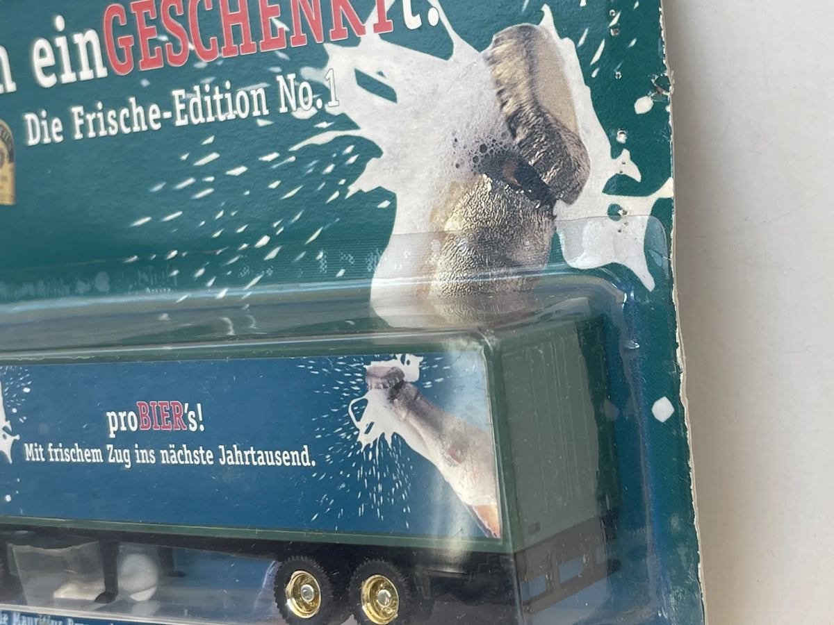 Peterbilt Truck Hümmer 1:87 Ciężarówka Promocyjna Blister Zielony Geshenkt – zdjęcie 3