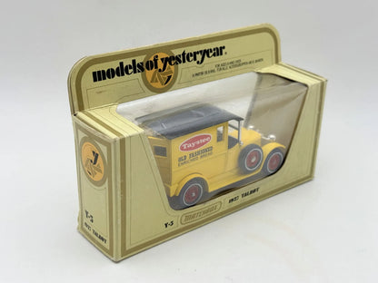 1927 TALBOT Matchbox 1978 Żółty 1:47 Made in England Taystee – zdjęcie 3