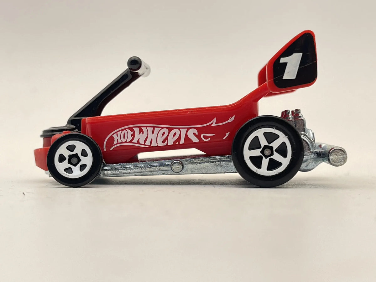 DRAGGIN' WAGON, Hot Wheels 2022, Resoraki, Die cast R37, Czerwony, 1:64 – zdjęcie 3