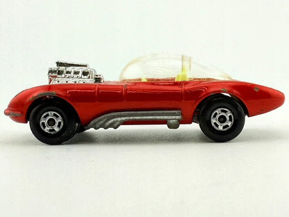 HOT ROD DRAGUAR Matchbox 1970 Czerwony 1:64 Made in England – zdjęcie 3