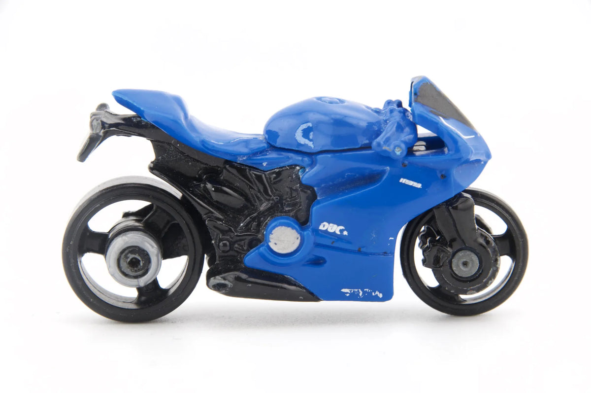 Motocykl Sportowy Hot Wheels Niebieska 1:64 – zdjęcie 3