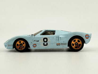 FORD GT-40, Hot Wheels 1999-2019, Die cast GHC55, Błękitny, 1:64, Resoraki – zdjęcie 3