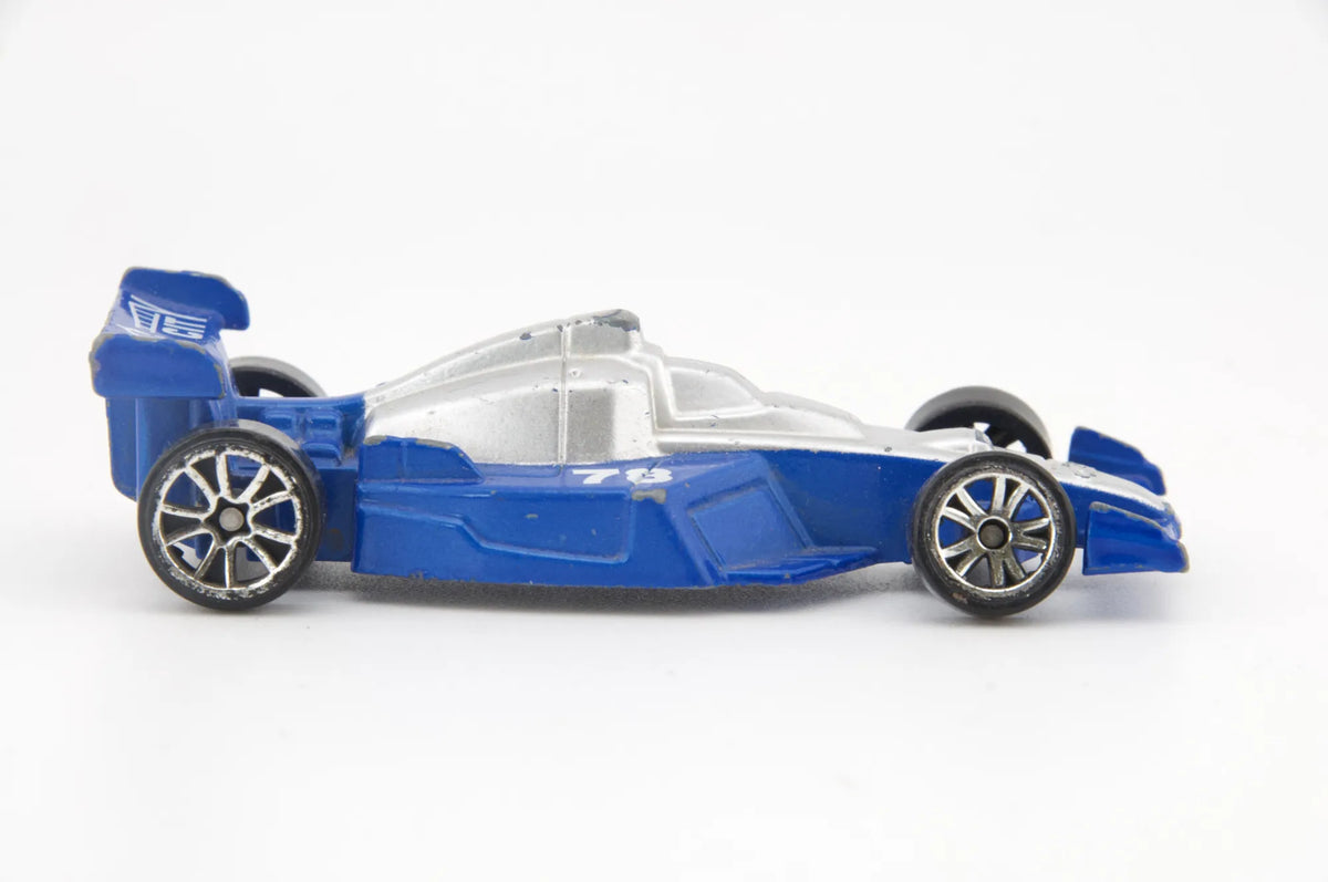 Formuła Wyścigowa Motor Max Niebiesko-Srebrna 1:64 – zdjęcie 3