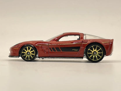 09 corvette zr1, Hot Wheels, Resoraki, Die cast, Czerwony 1:64 – zdjęcie 3
