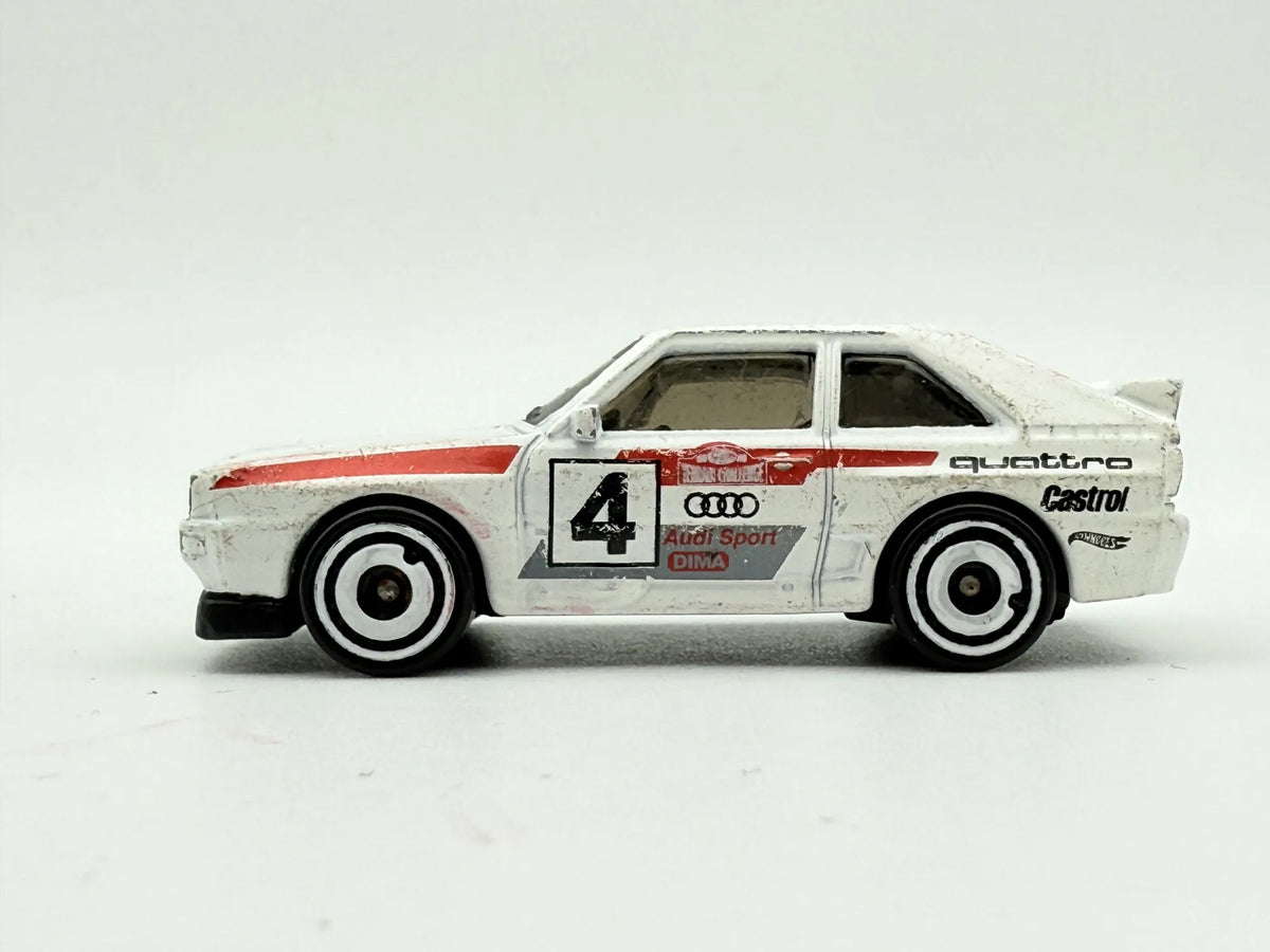 1984 AUDI SPORT QUATTRO, Hot Wheels 2018 Die cast FWG04 Biały 1:64 Resoraki – zdjęcie 3