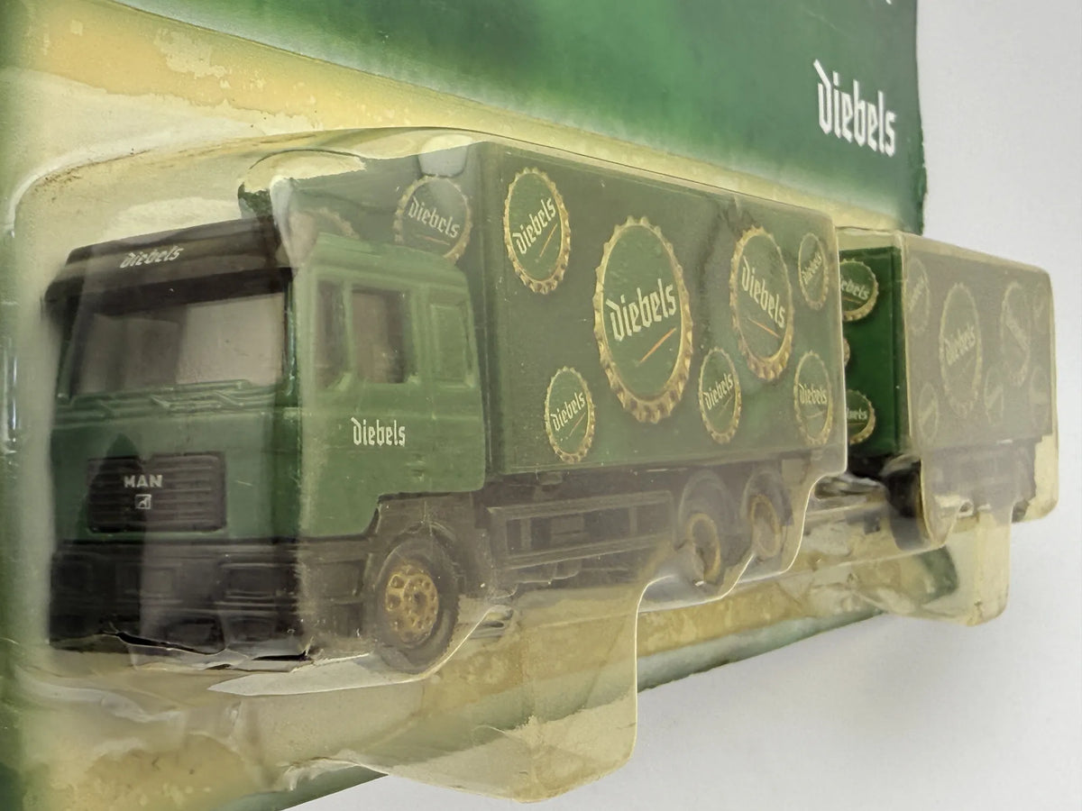 MAN TRUCK PromOcean 1:87 Ciężarówka Promocyjna Diebels Blister Zielony – zdjęcie 3