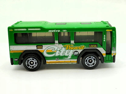 CITY BUS Matchbox 2004 Zielony 1:120 – zdjęcie 3