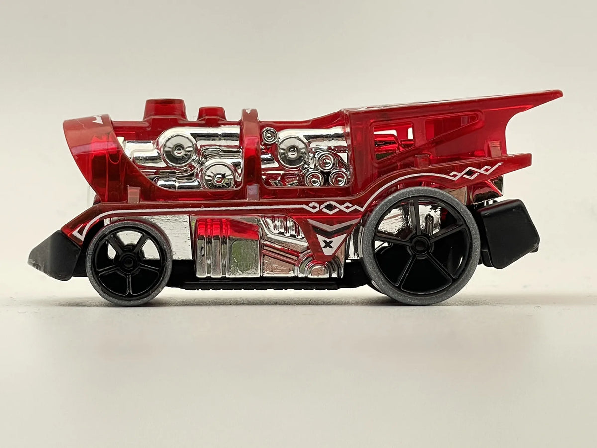 LOCO MOTORIN', Hot Wheels 2019, Resoraki, Die cast Ghb65, Czerwony, 1:64 – zdjęcie 3