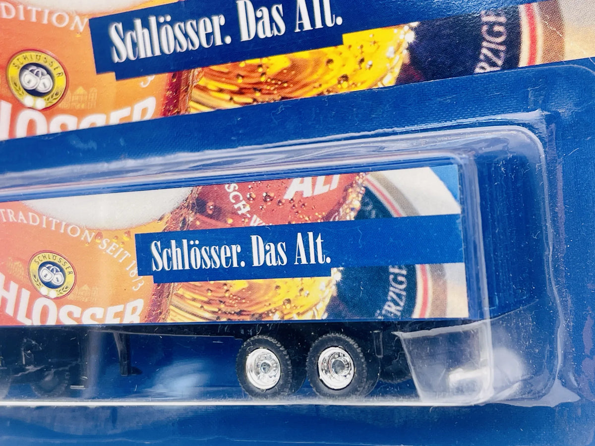 Mercedes-Benz Hümmer 1:87 Schlösser. Das Alt. Niebieski Blister Reklama – zdjęcie 3