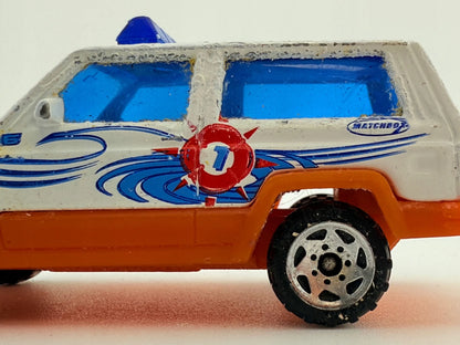 Jeep Cherokee Xj Mainline Majorette 1990S Biały 1:61 – zdjęcie 3