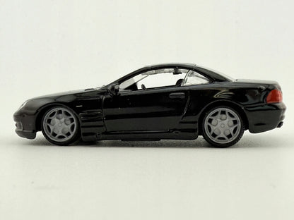 MERCEDES-BENZ SL 55 AMG, Bburago, Resoraki, Die cast 11635, Czarny, 1:64 – zdjęcie 3