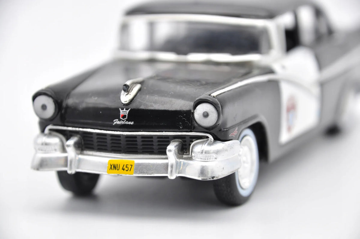 Ford Fairlane Police Car Policja Dinky Toys 1956 Czarny 1:43 Made in United – zdjęcie 3