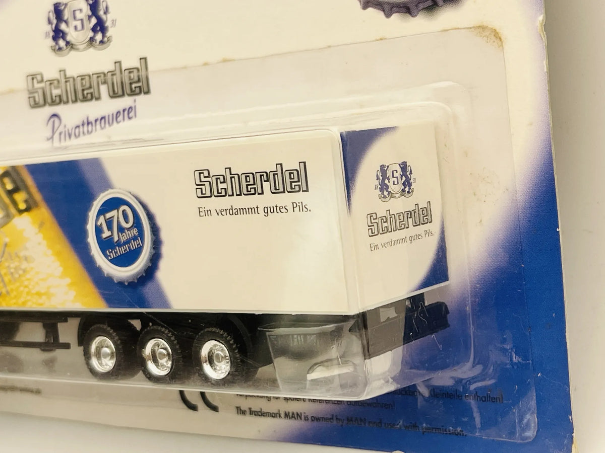 MAN F2000 Hümmer 2001 1:87 Ciężarówka Promocyjna Scherdel Blister Biały – zdjęcie 3