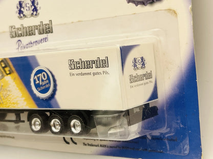 MAN F2000 Hümmer 2001 1:87 Ciężarówka Promocyjna Scherdel Blister Biały – zdjęcie 3