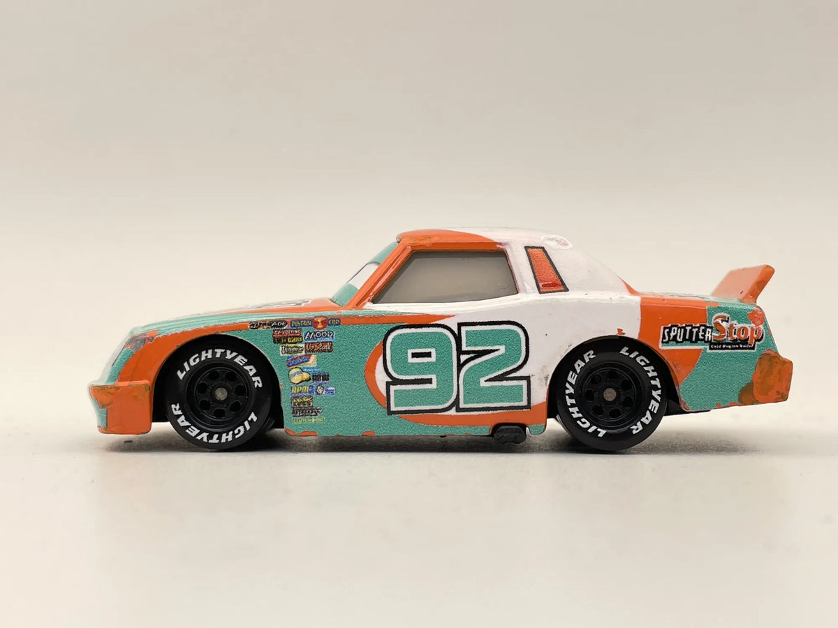 SPUTTER STOP 92 Murray Clutchburn, Auta Disney/Pixar, Die Cast FLM07, 1:55 – zdjęcie 3