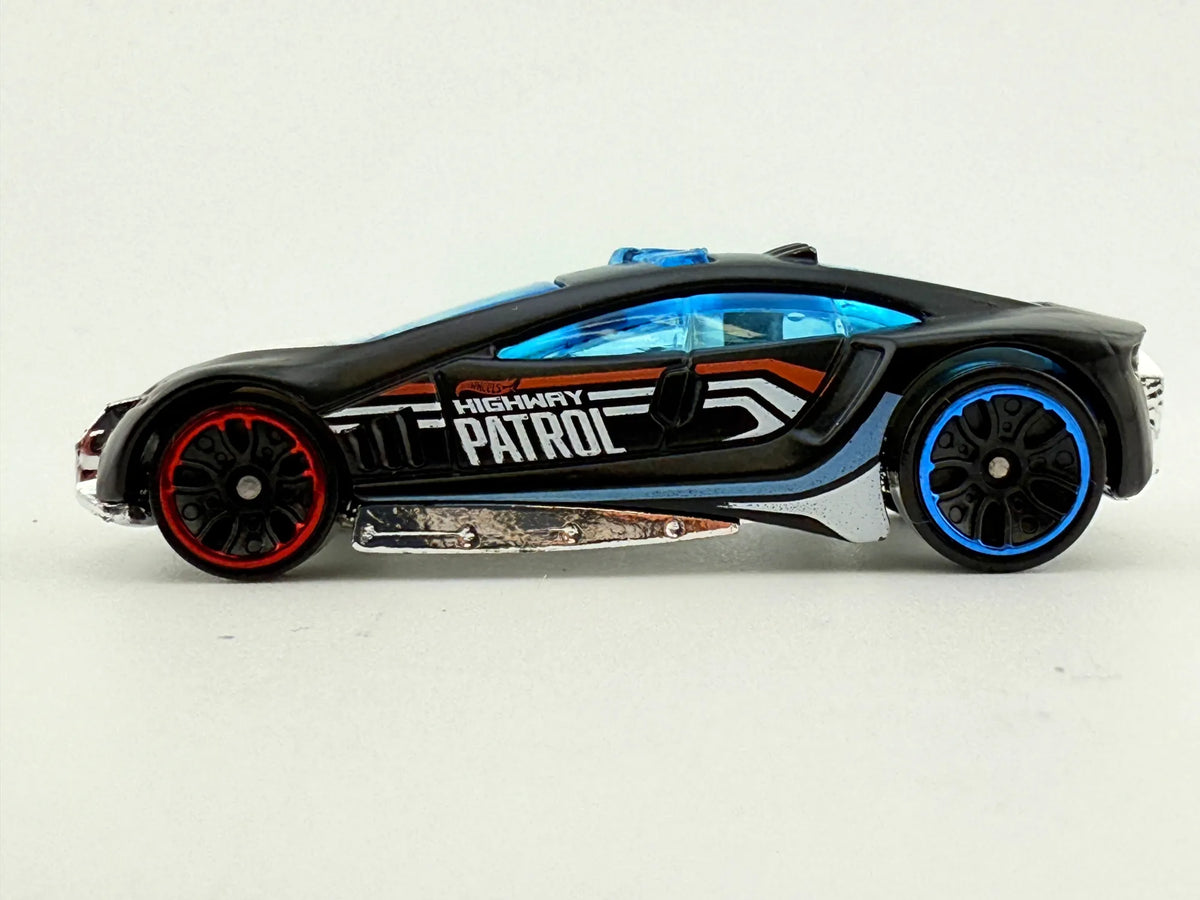 Highway Patrol Hot Wheels 2000 Czarny 1:64 – zdjęcie 3