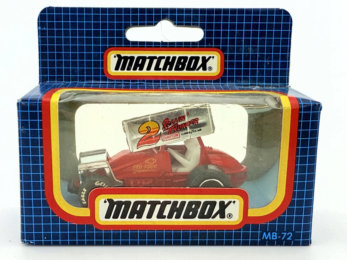 SPRINT RACER, Matchbox, Resoraki, Die cast Mb-72, Czerwony, 1:64 – zdjęcie 3