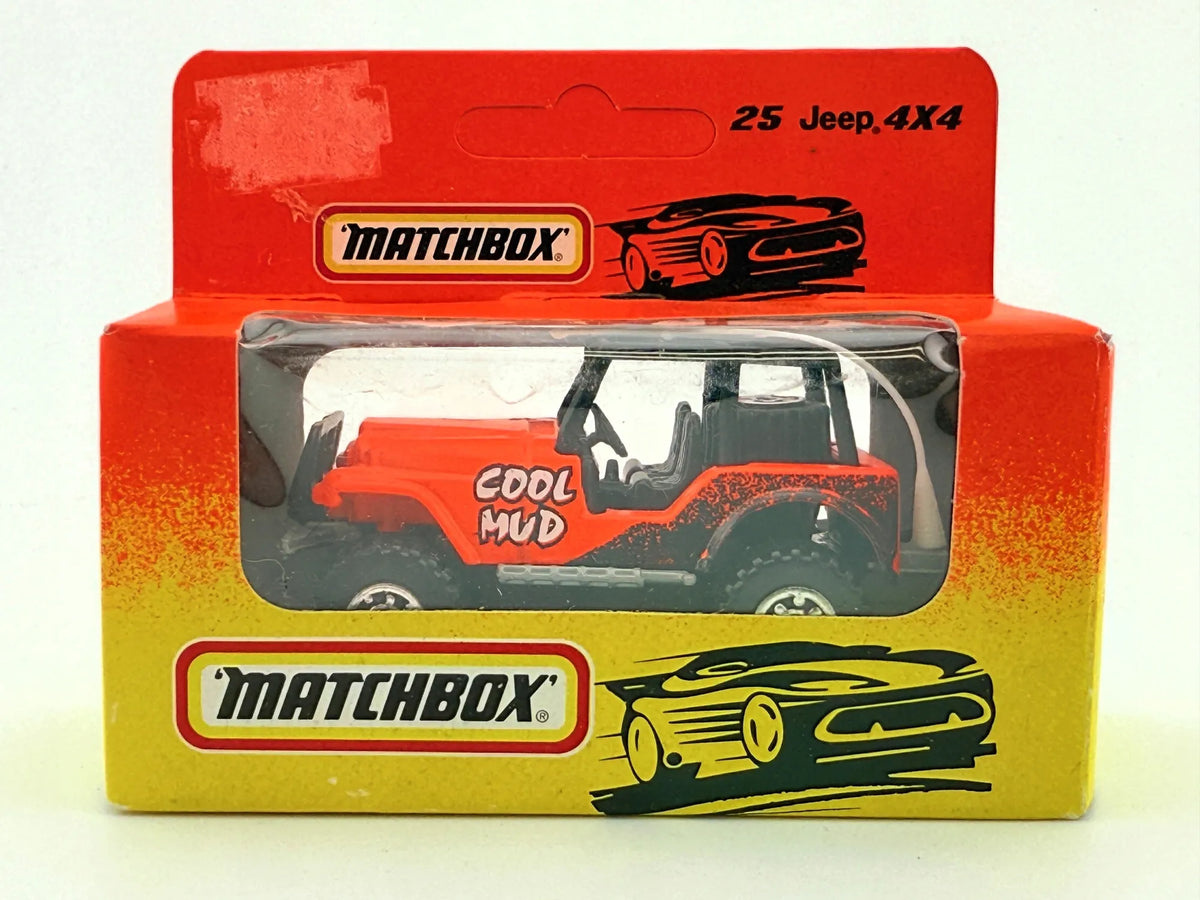 JEEP 4X4, Matchbox, Resoraki, Die cast 11125, Czerwony, 1:64 – zdjęcie 3