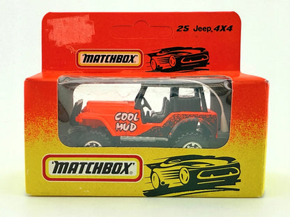 JEEP 4X4, Matchbox, Resoraki, Die cast 11125, Czerwony, 1:64 – zdjęcie 3